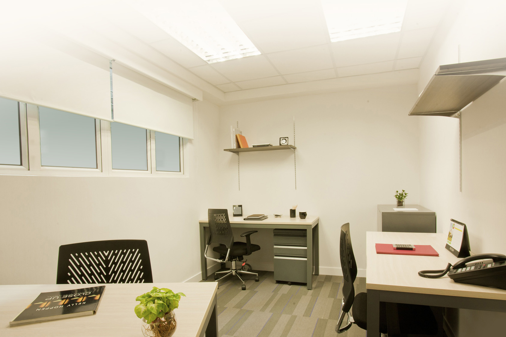 The V Private 3 person Work smart office with office furniture and pantry in Jordan, West Kowloon